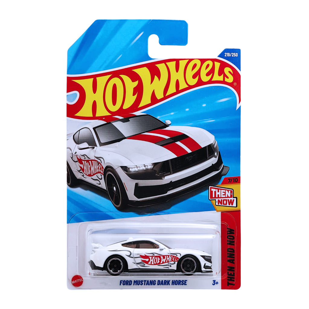 Hot Wheels THEN AND NOW | Ford Mustang Dark Horse - White (219/250)