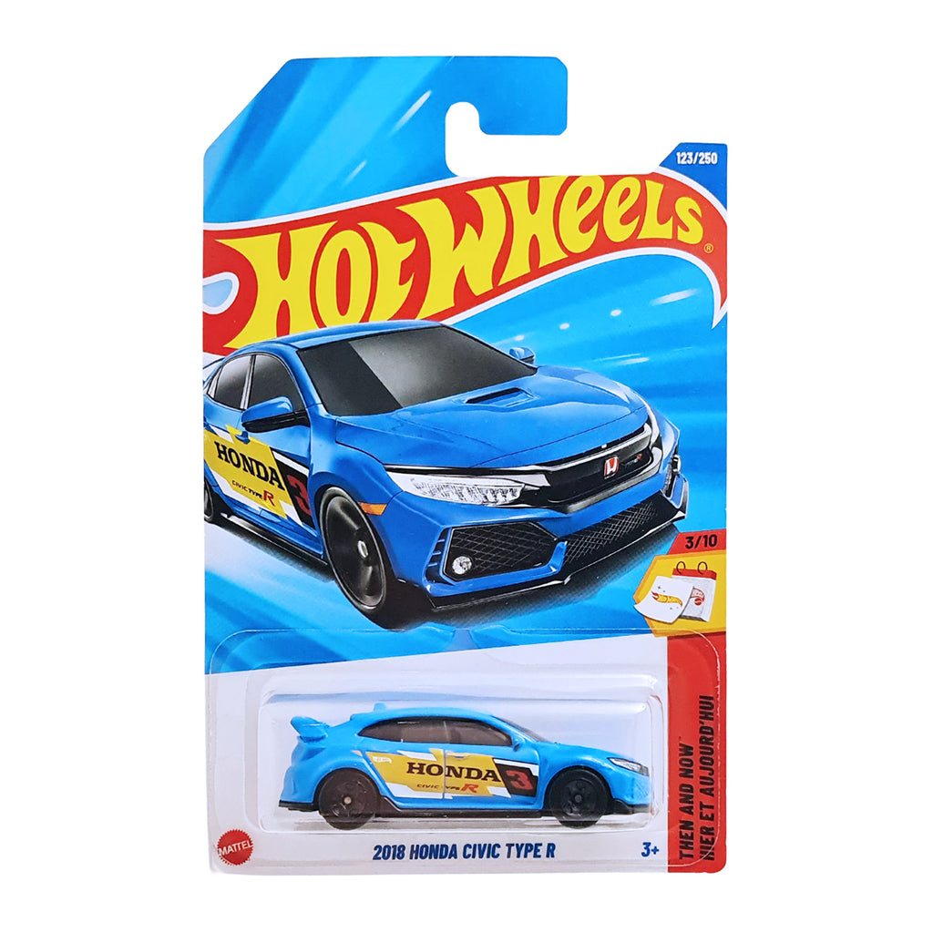 Hot Wheels THEN AND NOW | 2018 HONDA CIVIC TYPE R - Blue (123/250)