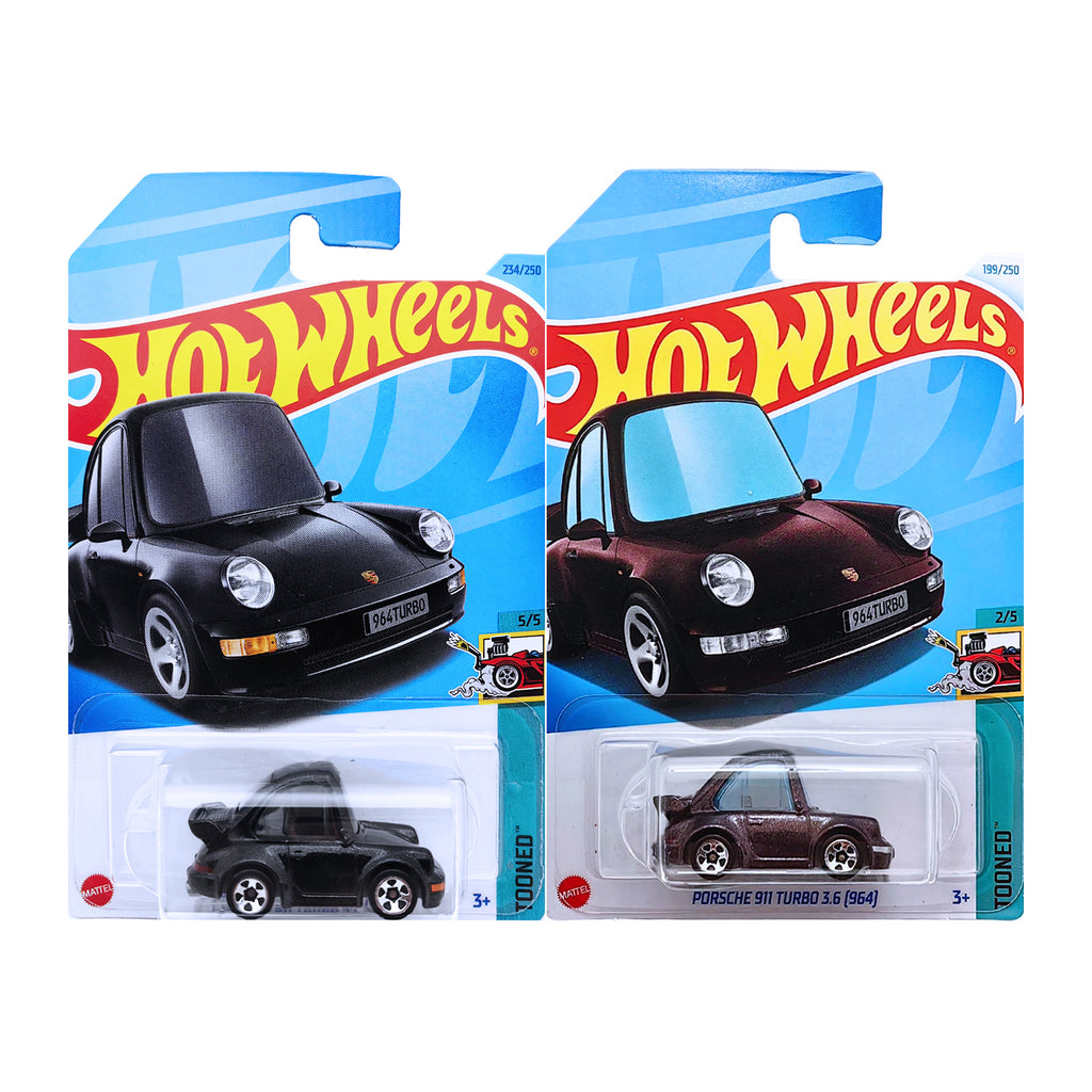 Hot Wheels TOONED  - Porsche 911 Turbo 3.6 [964] | Black / Dark Purple