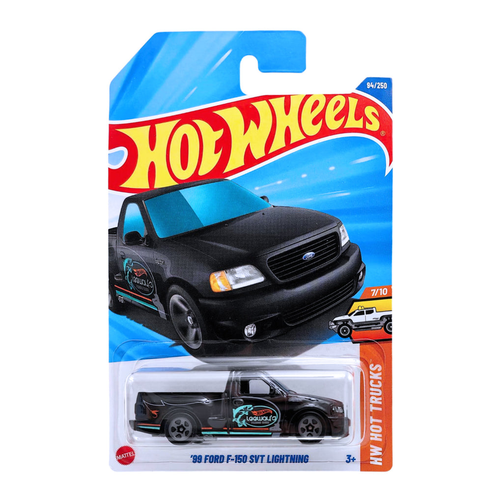 Hot Wheels HW HOT TRUCKS | '99 Ford F-150 SVT Lightning - Black (94/250)