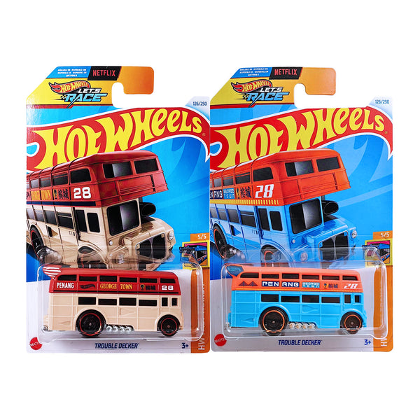 Hot Wheels 1:64 HW FAST TRANSIT - Trouble Decker – 1 Station Hub