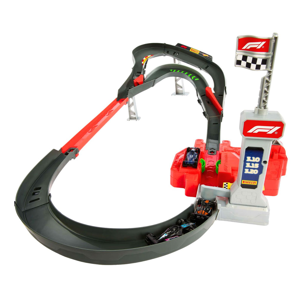Hot Wheels Racing Formula 1 Sprint Race Circuit Track Set with 3 Die-Cast Toy Cars