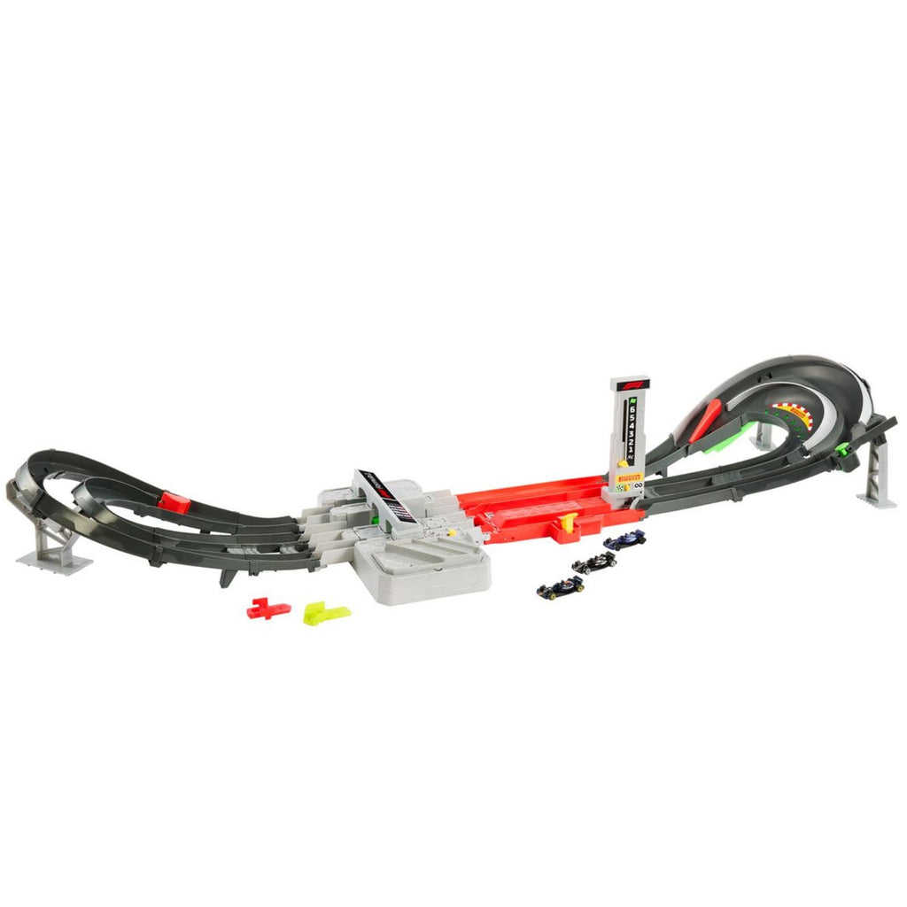 Hot Wheels Formula 1 Grand Prix Circuit TrackSet With 3 Die-Cast Toy Cars