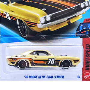 Hot Wheels NIGHTSPEED | '70 Dodge Hemi Challenger - Gold (36/250)