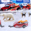 Matchbox Hitch & Haul Adventure Pack MBX Artic Explorer | Snow Trasher / Snowmobile & Trailer -Red (JCN15)