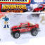 Matchbox Hitch & Haul Adventure Pack MBX Artic Explorer | Snow Trasher / Snowmobile & Trailer -Red (JCN15)