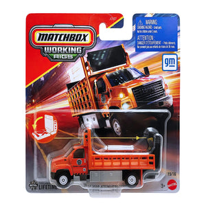 Matchbox Working Rigs | GMC 3500 Attenuator Truck - Orange (JBX81)