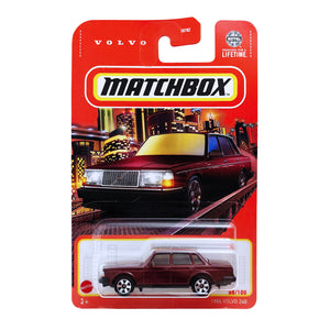 Matchbox 1986 Volvo 240 - Maroon (88/100)