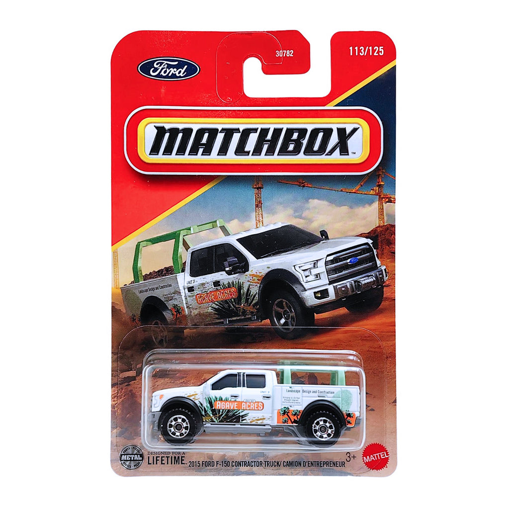 Matchbox 2015 Ford F-150 Contractor Truck / Camion D'Entrepreneur | White (113/125)