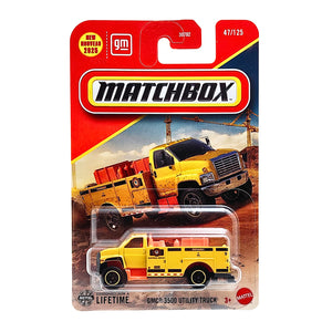 Matchbox GMC 3500 Utility Truck - Yellow (47/125)