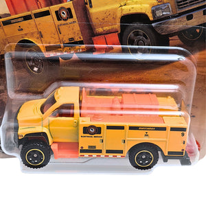 Matchbox GMC 3500 Utility Truck - Yellow (47/125)