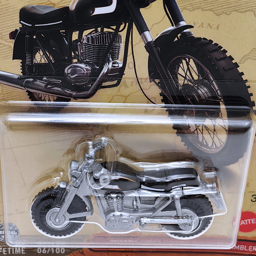 Matchbox Indiana Jones Themed Ducati Scrambler - Silver (06/100)