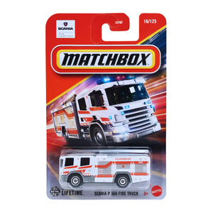 Matchbox Scania P 360 Fire Truck - White (16/125)