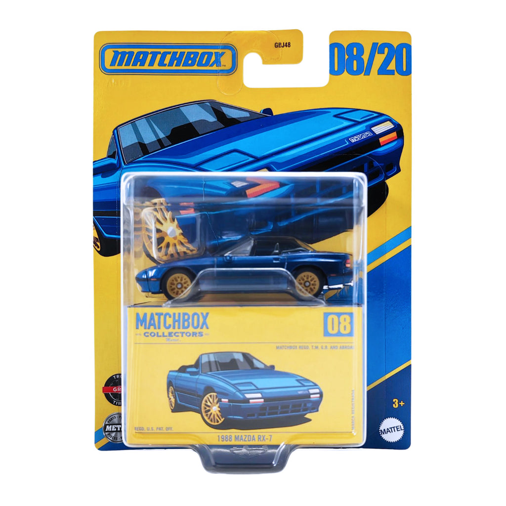 Matchbox Collectors | 1988 Mazda RX-7 - Blue (08/20)