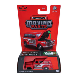 Matchbox Moving Parts | 1950 Chevy Suburban - Red (JBW89)