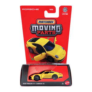 Matchbox Moving Parts | 2020 Porsche 911 Carrera 4S - Yellow (JBW88)