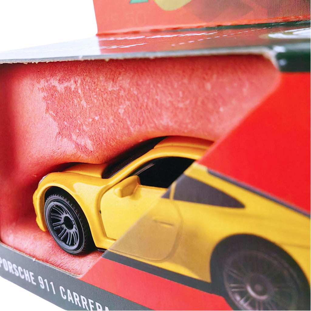 Matchbox Moving Parts | 2020 Porsche 911 Carrera 4S - Yellow (JBW88)