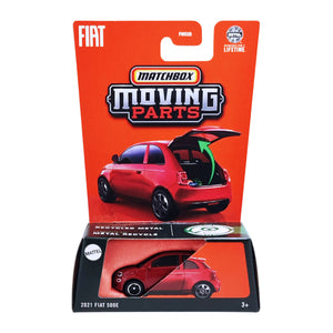 Matchbox Moving Parts | 2021 Fiat 500E - Red (JBW93)