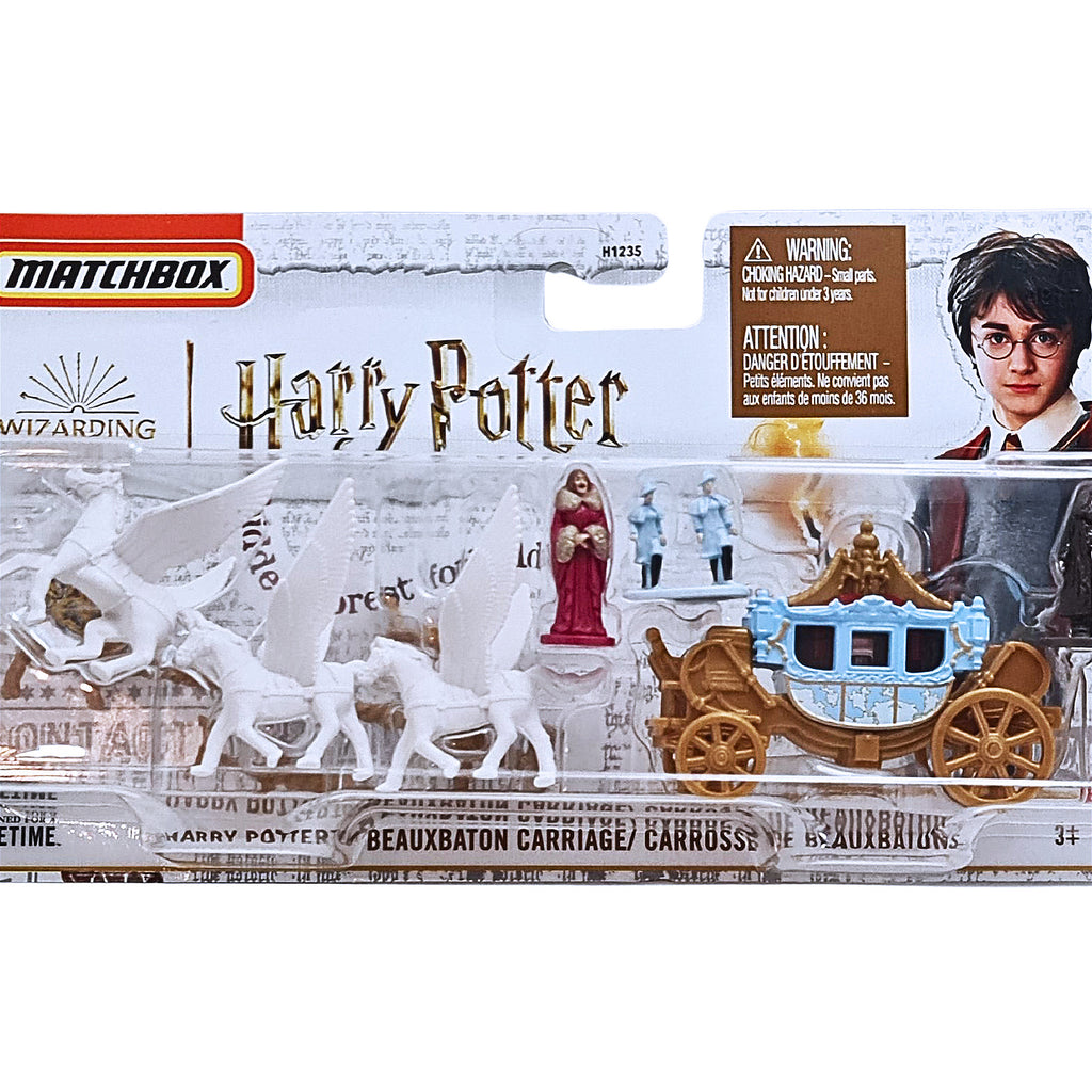 Matchbox Hitch & Haul | Harry Potter Beauxbaton Carriage / Carrosse De Beauxbatons - Blue (HVP32)