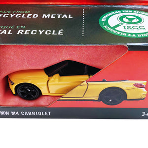 Matchbox Moving Parts | 2020 BMW M4 Cabriolet - Yellow (JBW85)