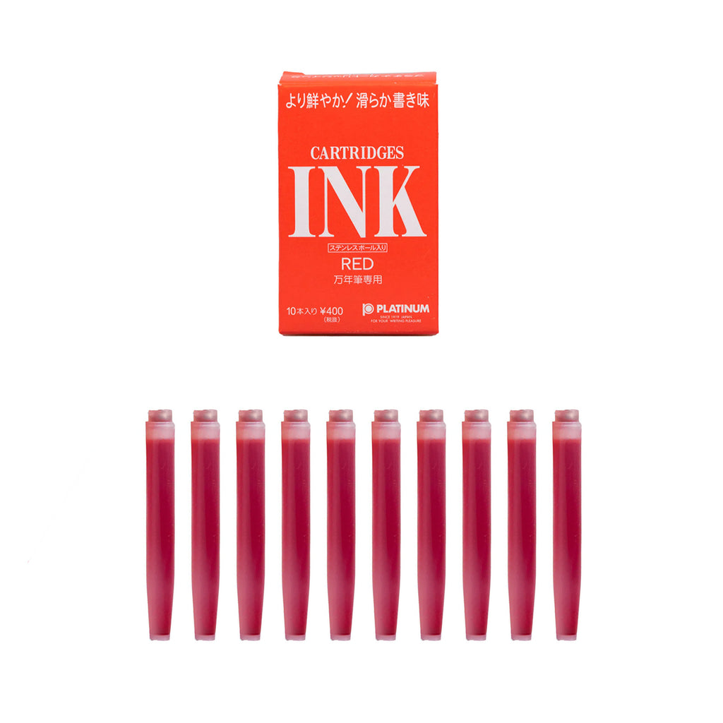 Platinum Dye Cartridge Ink - 10pcs - Red