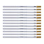 Stabilo Limited Edition Exam Grade 2B Unsharpened Pencils - White.Gold