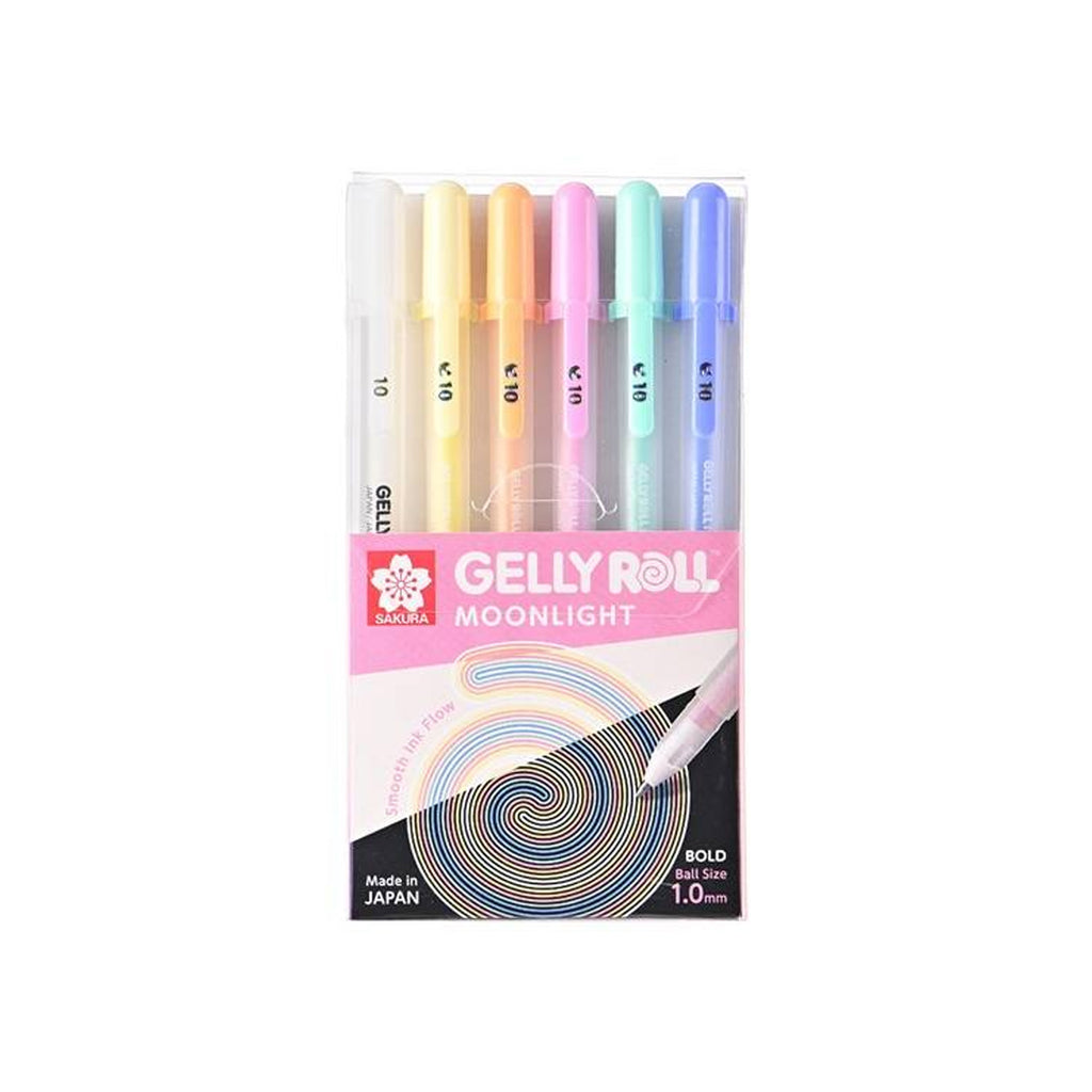 Sakura Gelly Roll Moonlight Pastel + White - 6 Pens/Pack – 1 Station Hub