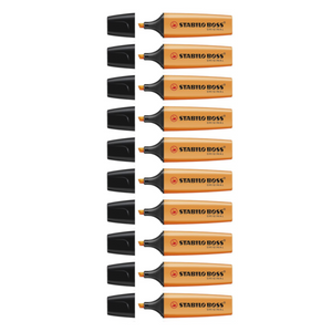 10pcs Stabilo Boss Original Fluorescent Colour Highlighter - Orange