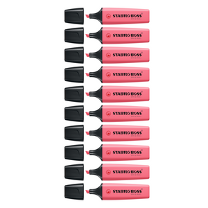 10pcs Stabilo Boss Original Highlighter - Pastel Colour - Cherry Blossom Pink