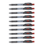 12pcs Stabilo Liner 308ML Ballpoint Pen - Medium 0.45mm - Red
