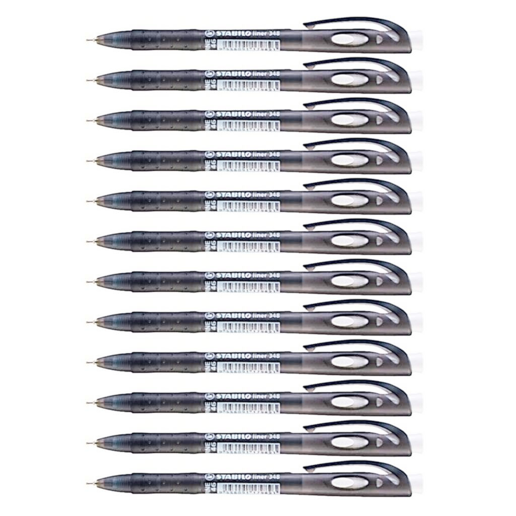 12pcs Stabilo Liner 348 Semi Gel Ball Pen 0.7mm