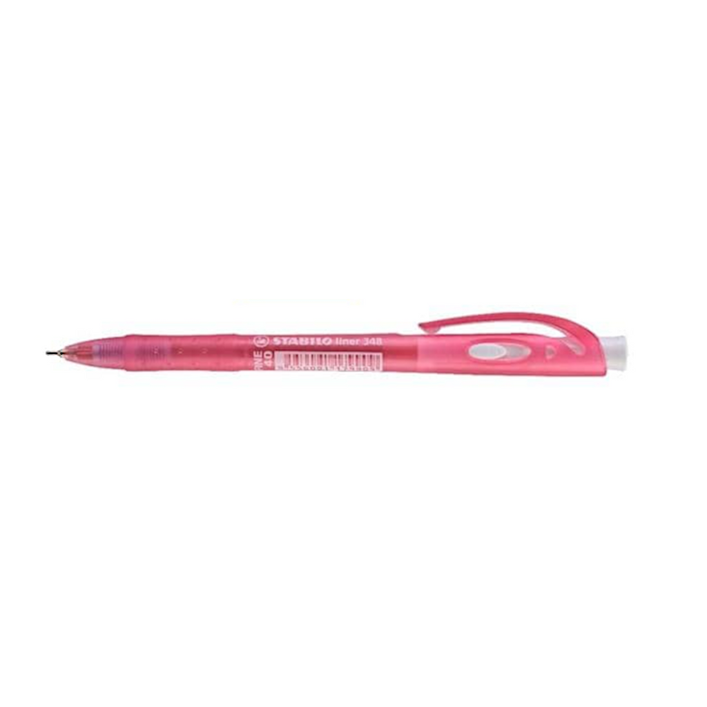 Stabilo Liner 348 Fine Semi Gel Ball Pen 0.7mm Red