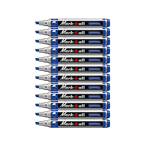 12pcs Stabilo Mark-4-All Permanent Marker - Chisel Tip – 1 Station Hub