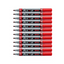 12pcs Stabilo Mark-4-All Permanent Marker - Bullet Tip - Red