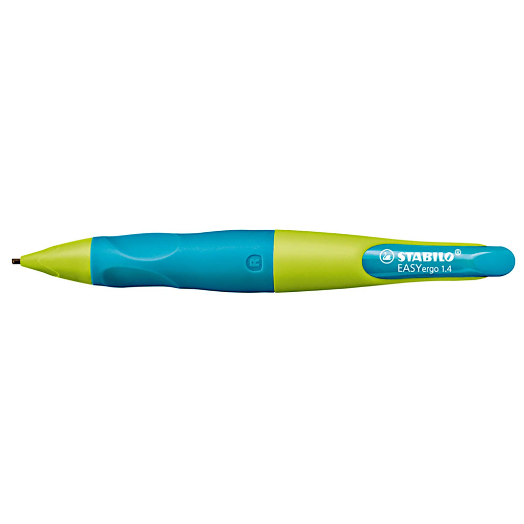 STABILO EASYergo 1.4mm HB Mechanical Pencil - Right Hand - Aqua.Lemon Green