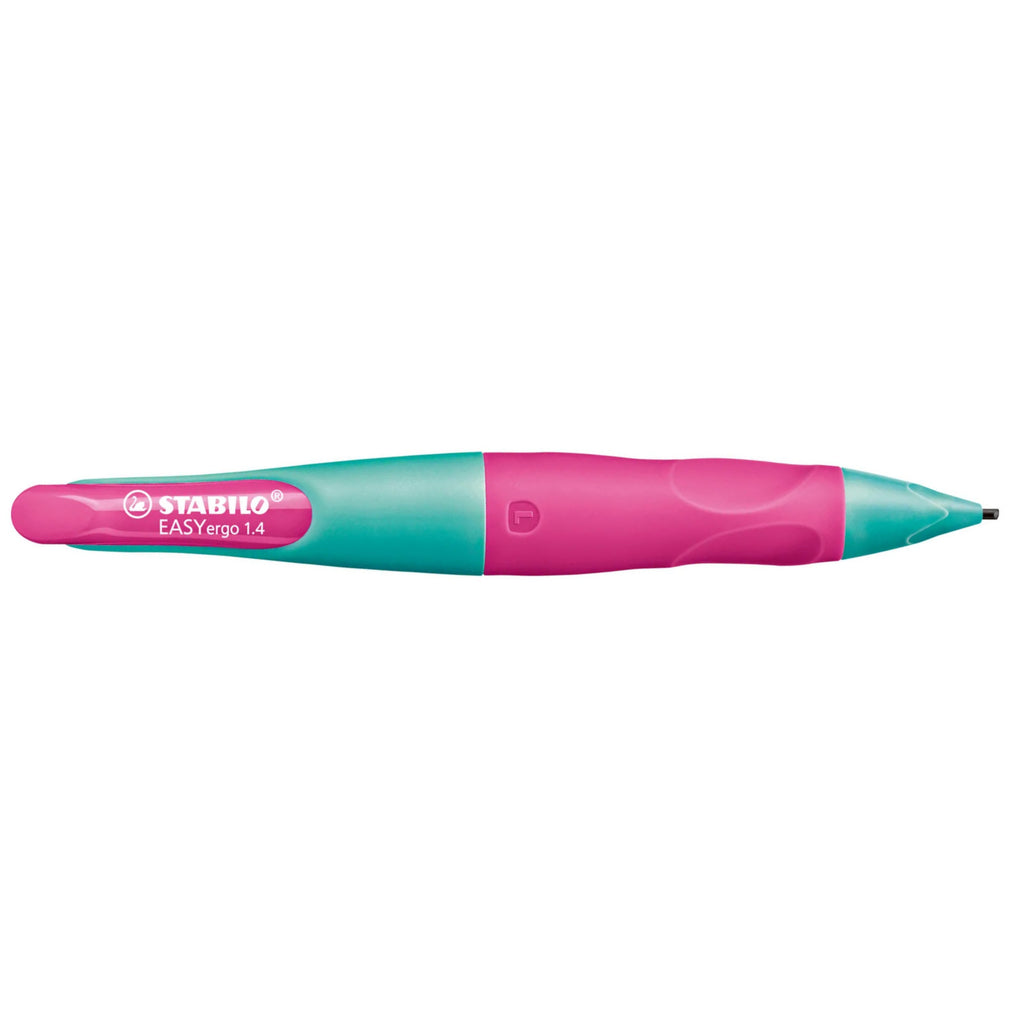 STABILO EASYergo 1.4mm HB Mechanical Pencil - Left Hand - Neon Pink/Turquoise