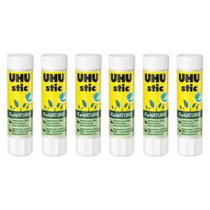 UHU Stic Glue Stick Non Toxic Adhesive 8g - 6pcs