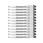 12pcs Zig Kuretake Calligraphy Pen Oblique Tip - 3.0mm