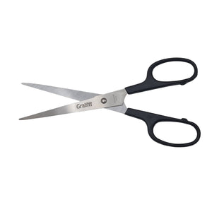 Grabbit 18cm Sharp & Durable Scissors with Black Handle - 9555997902352