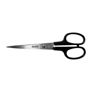 Grabbit 18cm Sharp & Durable Scissors with Black Handle - 9555997902352