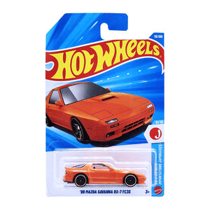 Hot Wheels HW J-IMPORTS | '89 Mazda Savanna RX-7 FC3S - Orange (112/250)