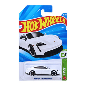 Hot Wheels HW EV | Porsche Taycan Turbo S - White (34/250)