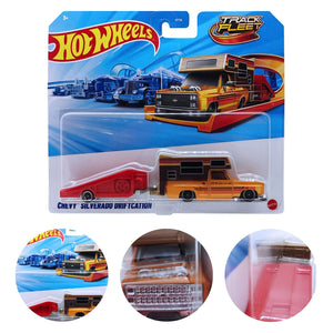 Hot Wheels TRACK FLEET | Chevy Silverado Driftcation - Orange.Red (JKP33)