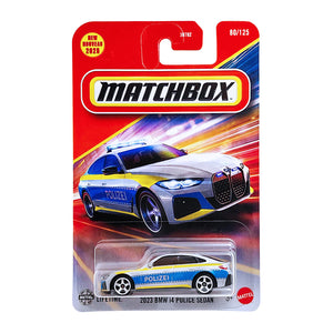 Matchbox 2023 BMW i4 Police Sedan | Silver (80/125)