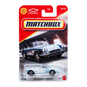 Matchbox 1958 Chevrolet Corvette - Light Blue (22/125)