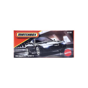 Matchbox DNK70 Power Grab | 2002 Mazda RX-7 Spirit R - Black (01/34) JPX68