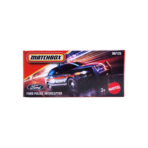 Matchbox DNK70 Power Grab | Ford Police Interceptor - Black (88/125) JHR84