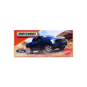 Matchbox DNK70 Power Grab | 2022 Ford F-150 Lightning - Blue (120/125) JHR73
