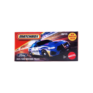 Matchbox Matchbox Power Grab - 2025 Ford Mustang Police - Blue (100/125)