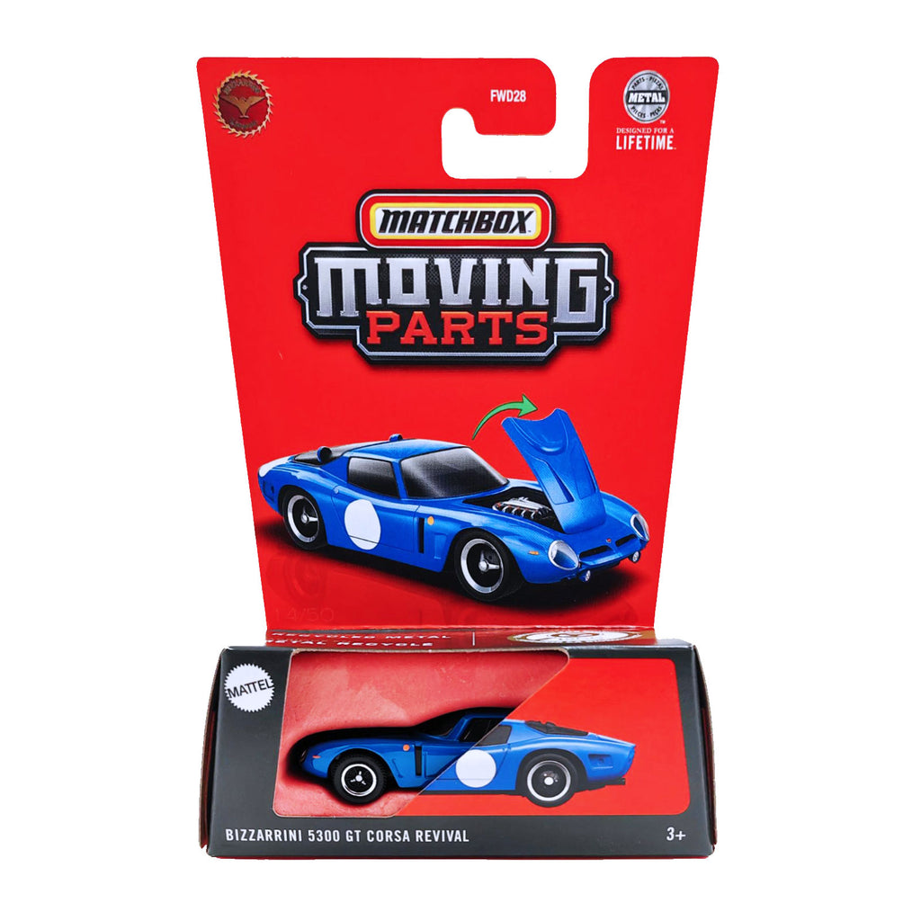 Matchbox Moving Parts | Bizzarrini 5300 GT Corsa Revival - Blue (JBW98)